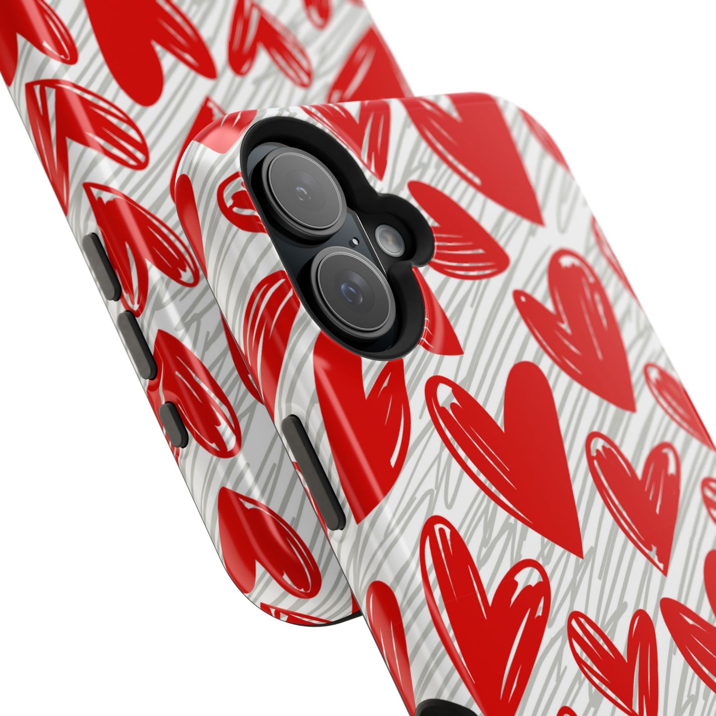 MagSafe Case: Whimsical Heart Doodle