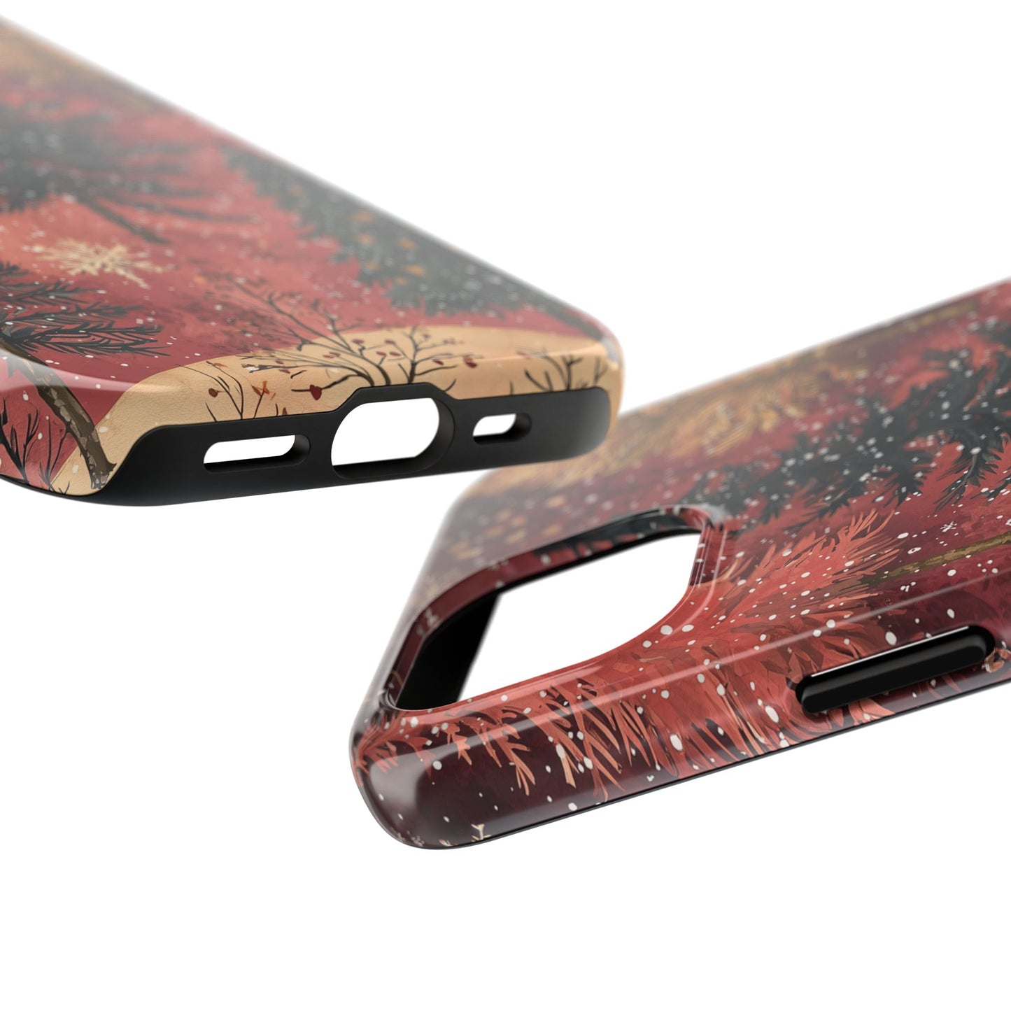 Rustic Red Winter Forest - iPhone Series Case