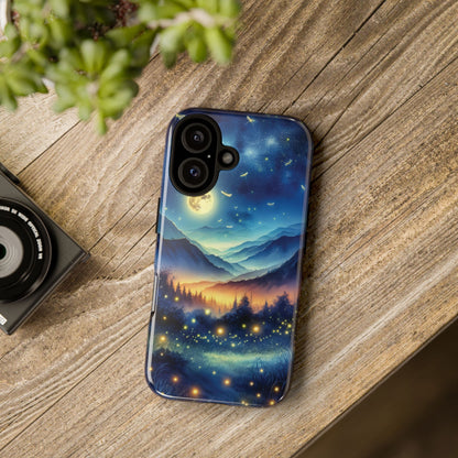 Cute Fireflies Phone Case - Lightning Bugs - Firefly Dancing In The Trees Phone Cover For iPhones 15, 14, 13, 12, 11, Samsung Galaxy Series! - BOGO Cases