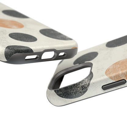 Vintage Polka Dot MagSafe iPhone Case - Retro Abstract Protective Cover