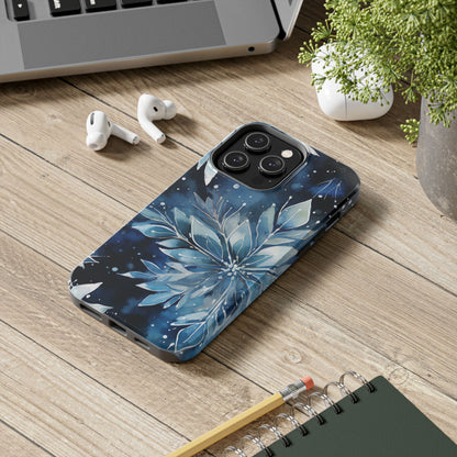 Winter’s Embrace – Blue Snowflake Samsung Galaxy Case