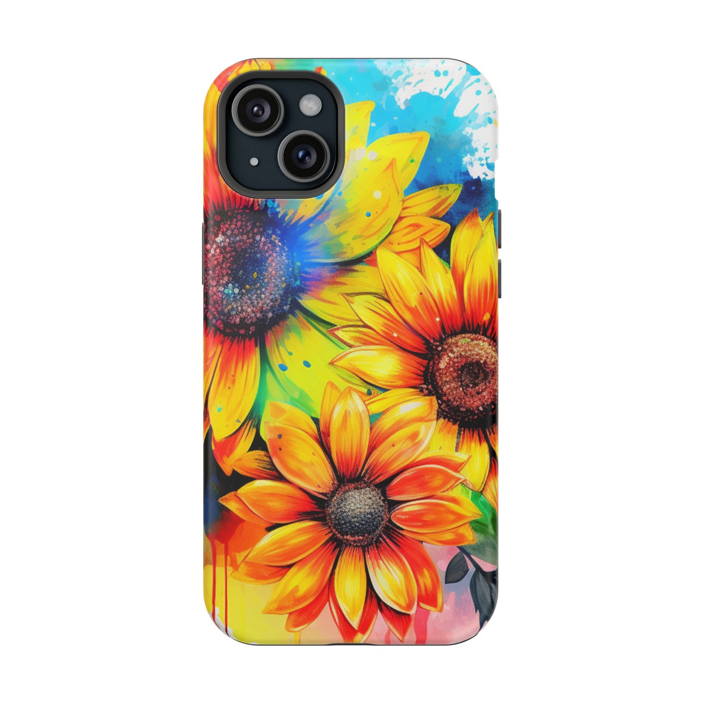 Vibrant Sunflower Splash - MagSafe iPhone Series Case