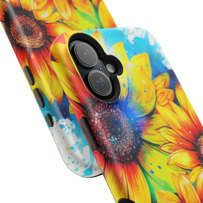 Vibrant Sunflower Splash - MagSafe iPhone Series Case