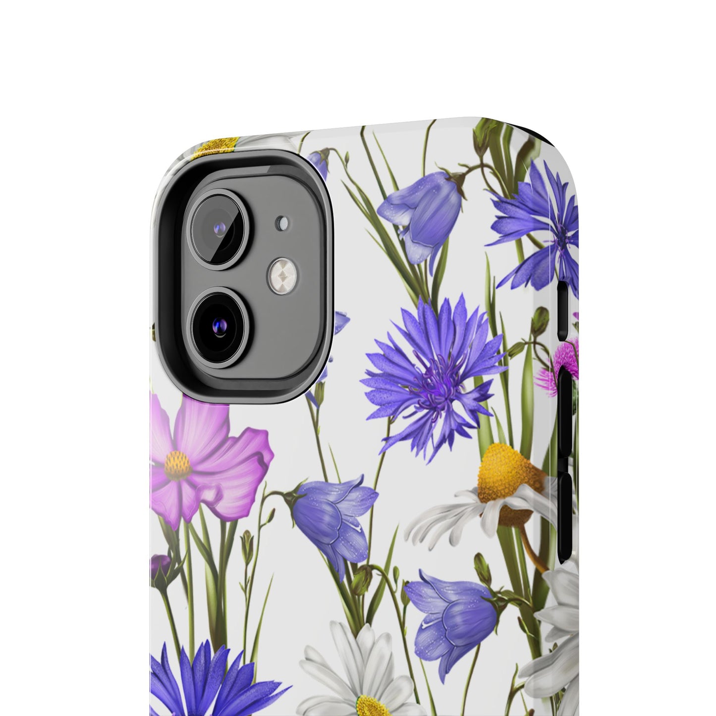 Wildflower Meadow iPhone Case – Purple, Blue, and White Floral Design