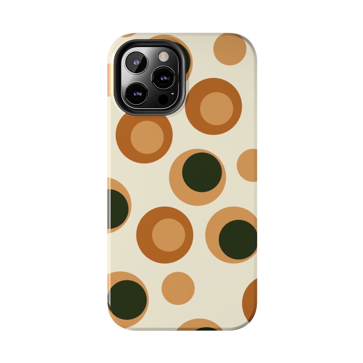 Retro Earthy Circles - iPhone Case