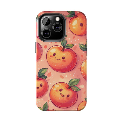 Cute Kawaii Peach iPhone Case – Durable Matte Finish, Slim & Lightweight Design - BOGO Cases