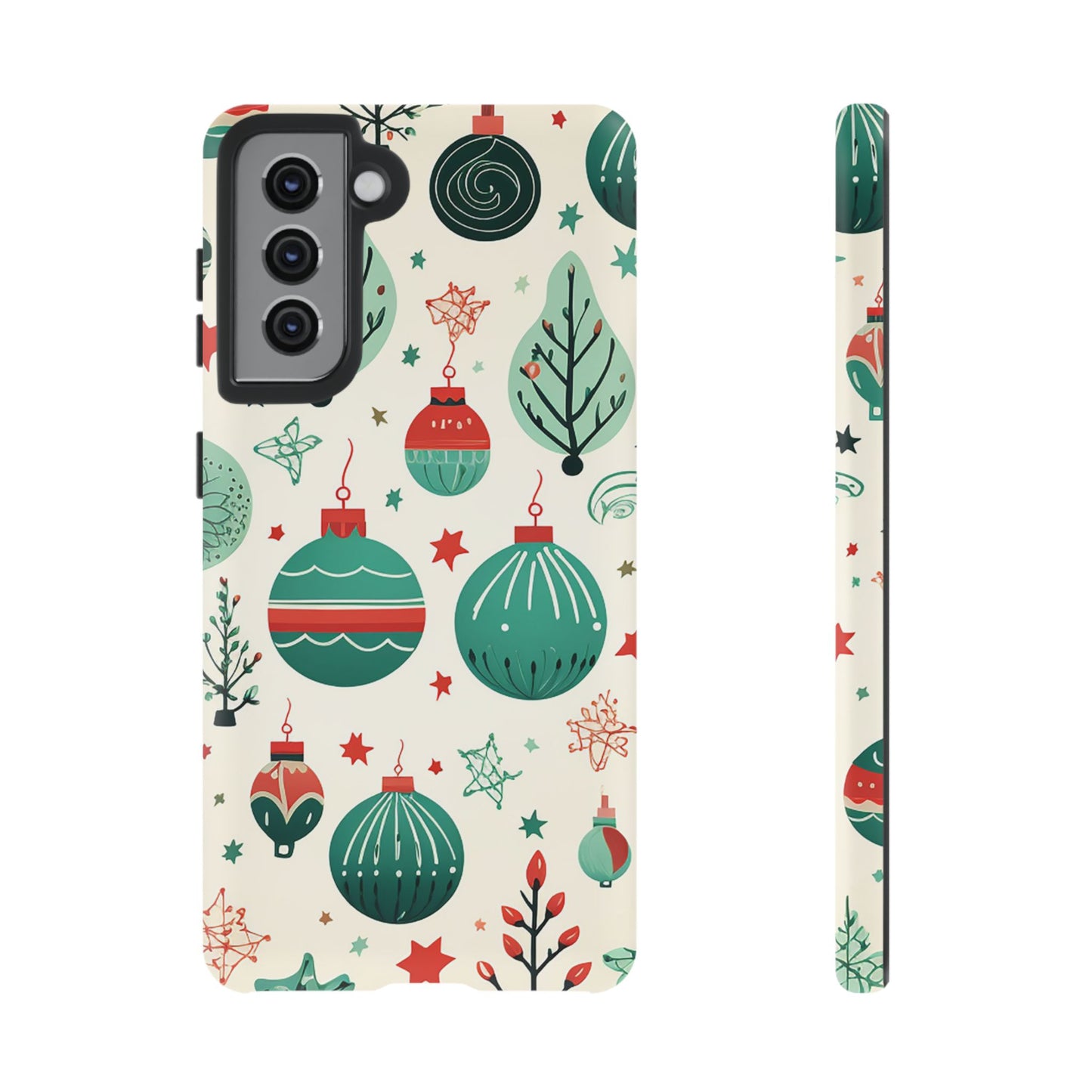 Vintage Christmas Ornaments Pattern – Samsung Galaxy Series Case