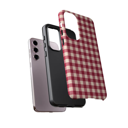 Vintage Red Gingham Check – Samsung Galaxy Case