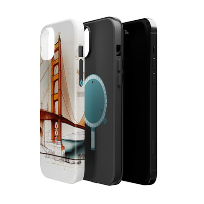 Golden Gate Bridge MagSafe iPhone Case - San Francisco Landmark