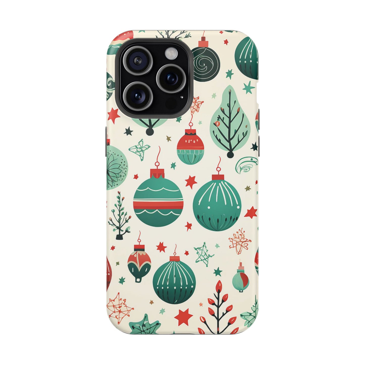 Vintage Christmas Ornaments Pattern – MagSafe iPhone Series Case