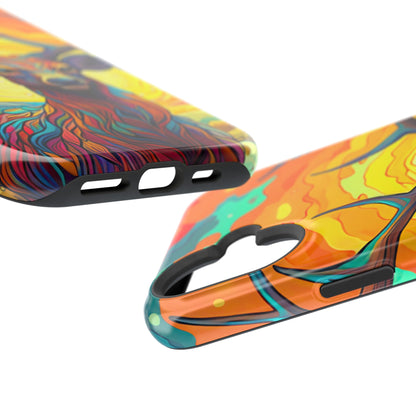 Vibrant Stag in Bloom – MagSafe iPhone Case