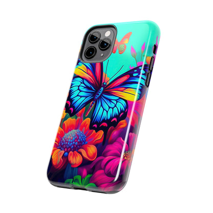 Vivid Butterfly & Floral Burst - iPhone Series Case