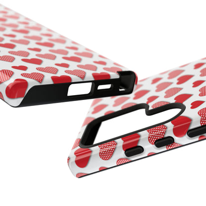 Red & Polka Dot Hearts Samsung Case