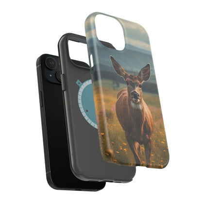 Rustic Meadow Deer – MagSafe iPhone Case