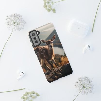 Whimsical Fawn in a Sunlit Forest iPhone Case