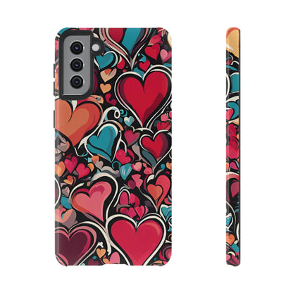 Vibrant Multicolor Heart Art – Samsung Galaxy Case