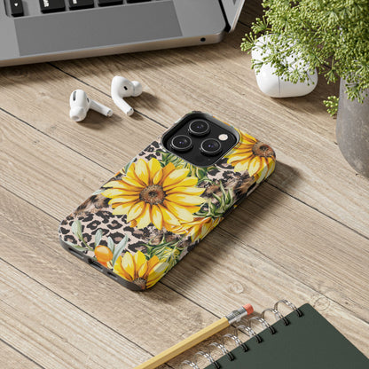 Leopard Sunflower Chic - iPhone Series Case