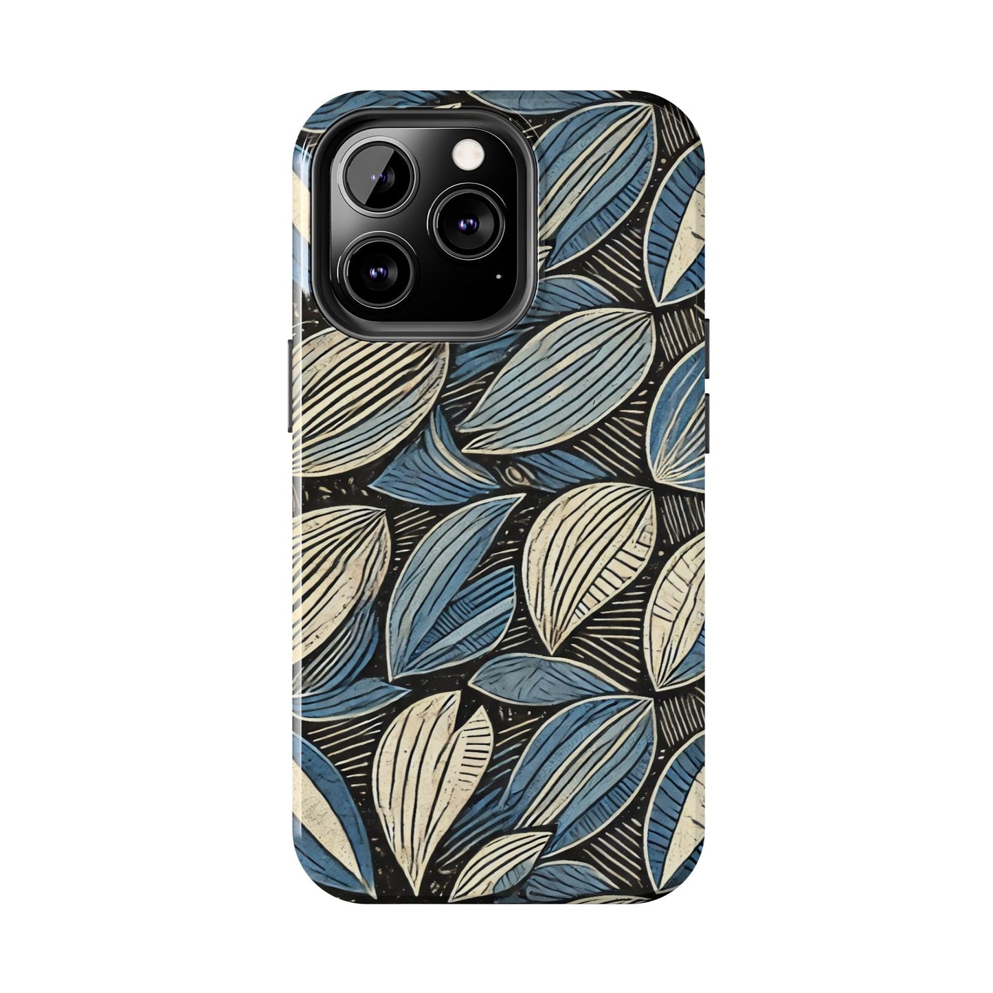 Botanical Leaf Pattern iPhone Case - Nature-Inspired Protective Cover