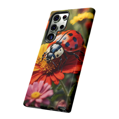 Ladybug on Orange Daisy - Samsung Galaxy Case