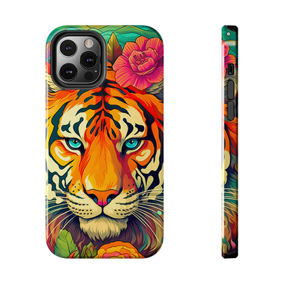 Fierce Rainbow Tiger Art - iPhone Series Case