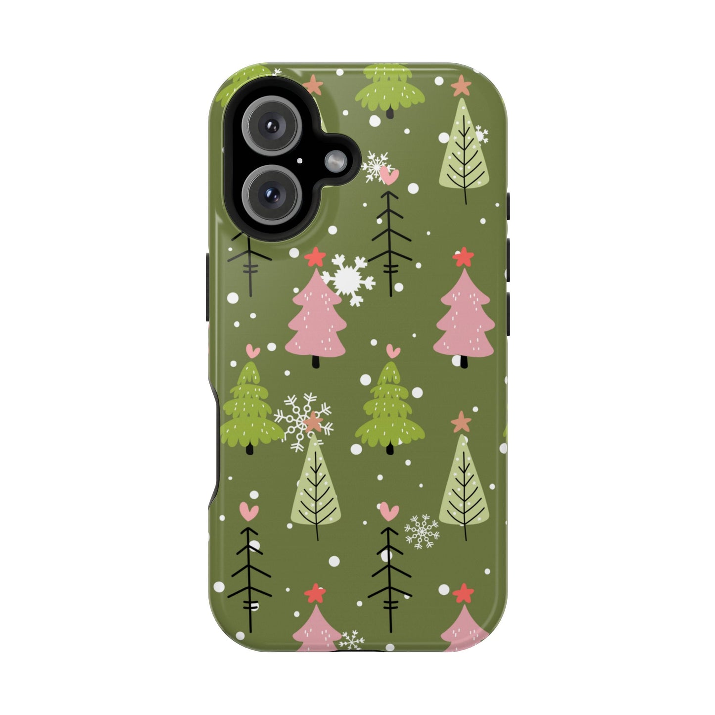 Whimsical Christmas Tree Pattern – MagSafe Phone Series Case