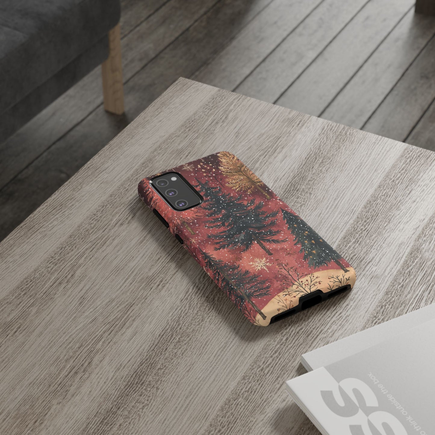 Rustic Red Winter Forest - Samsung Galaxy Series Case