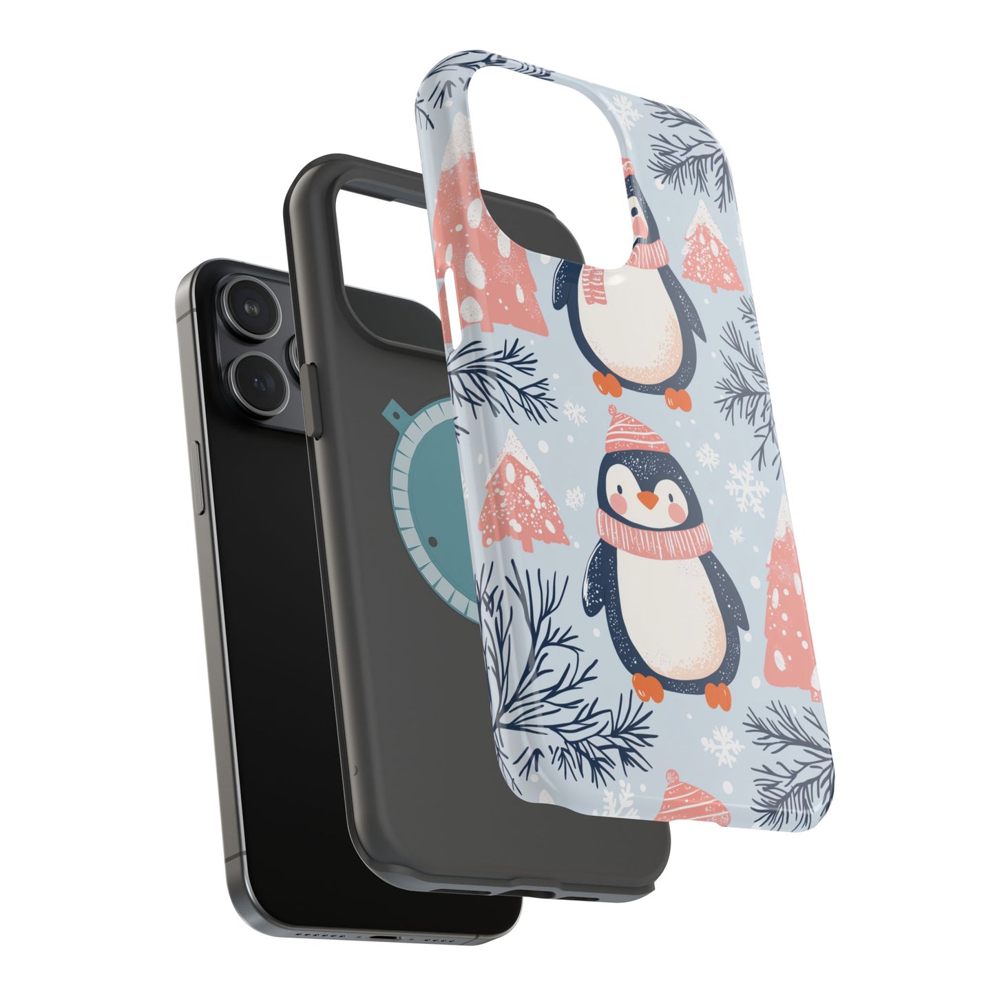 Penguin in Winter Wonderland MagSafe iPhone Case