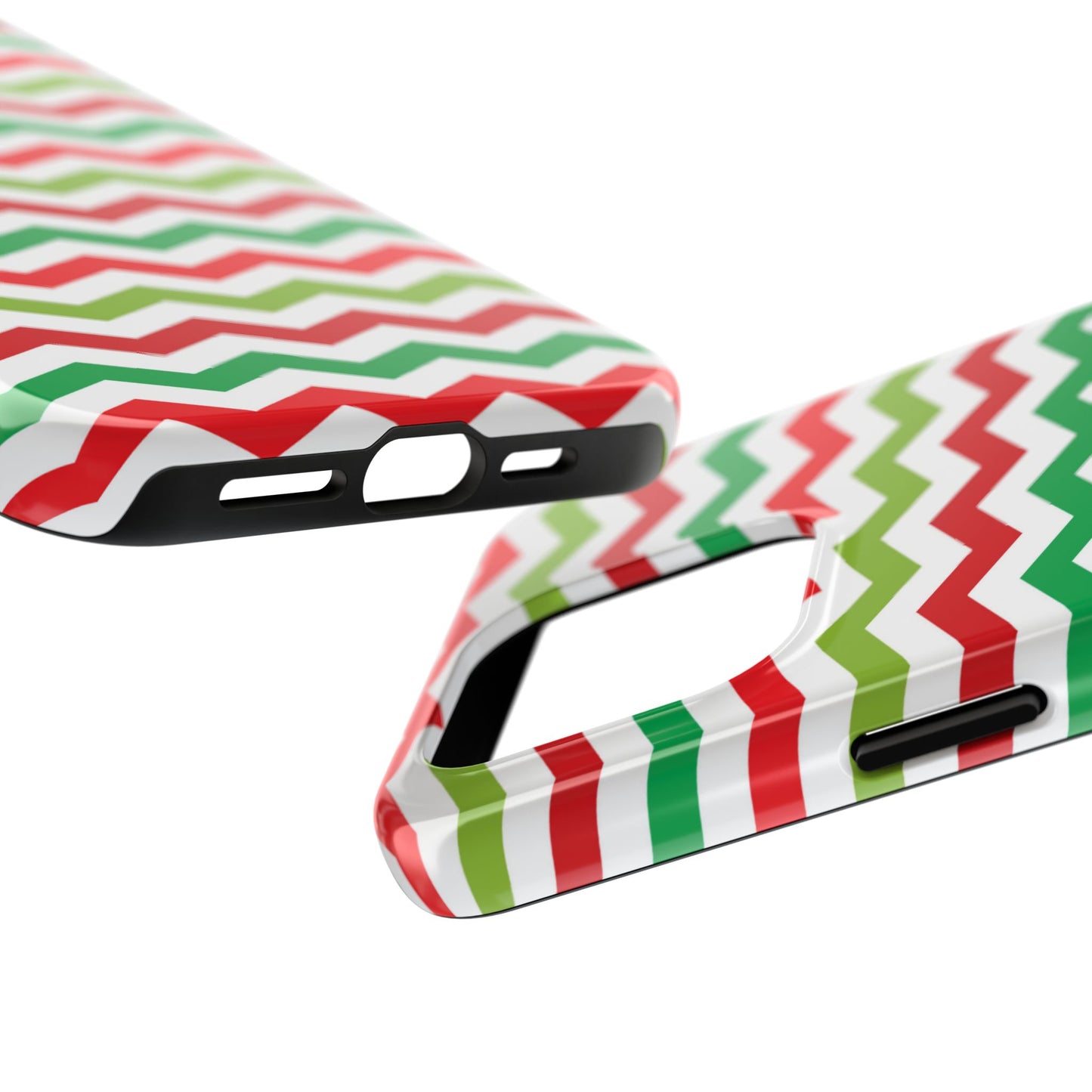 Vibrant Fiesta Chevron – Yellow Green, Green & Red Geometric Case