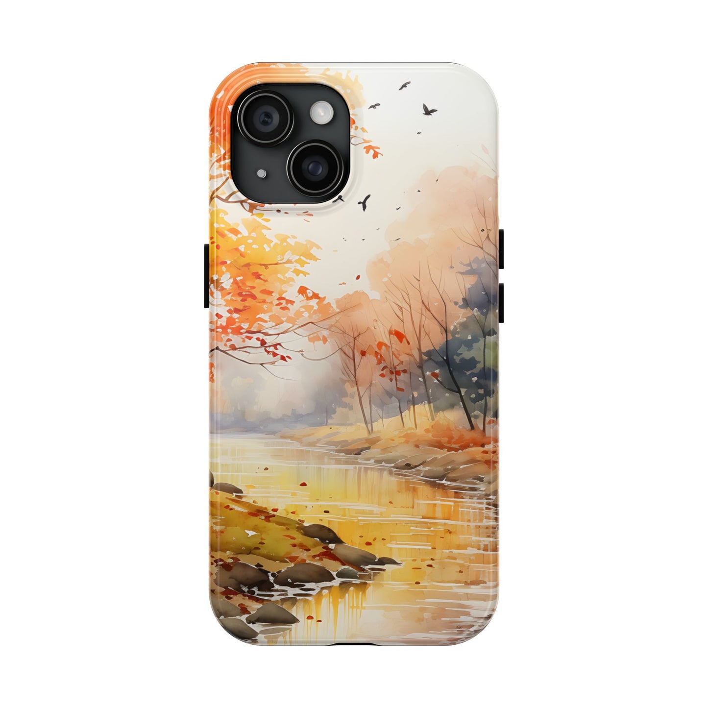 Autumn River Serenity – iPhone Case