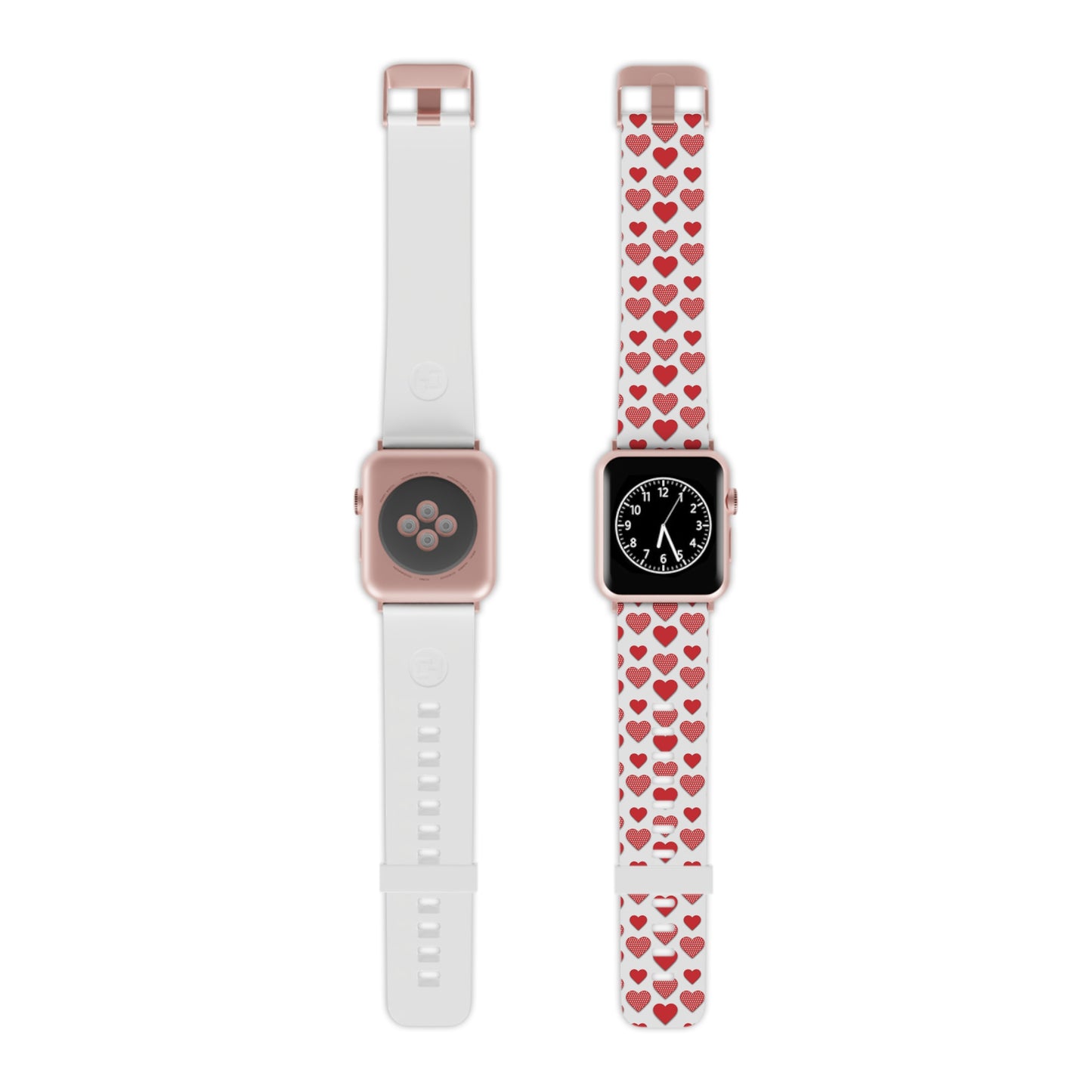  Red & Polka Dot Hearts Apple Watch Band