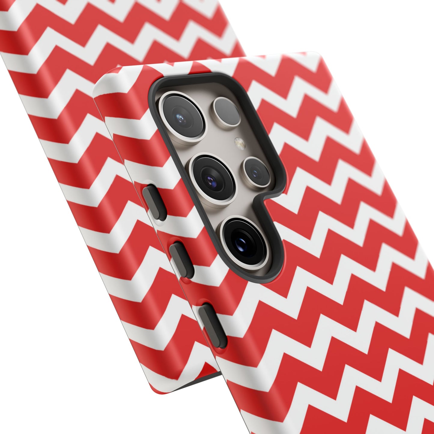 Bold Red & White Chevron – Modern Geometric Samsung Galaxy Case