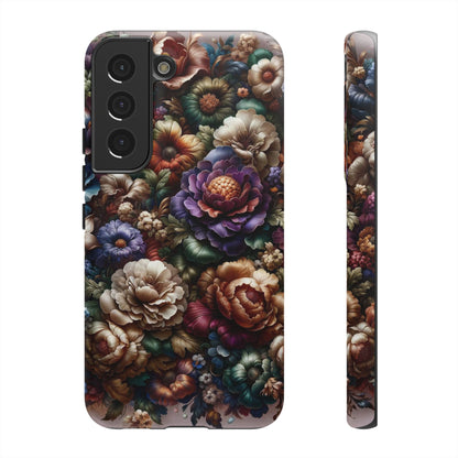 Floral Elegance For Samsung - Protective Dual-Layer Design with Vibrant Full-Wrap Print