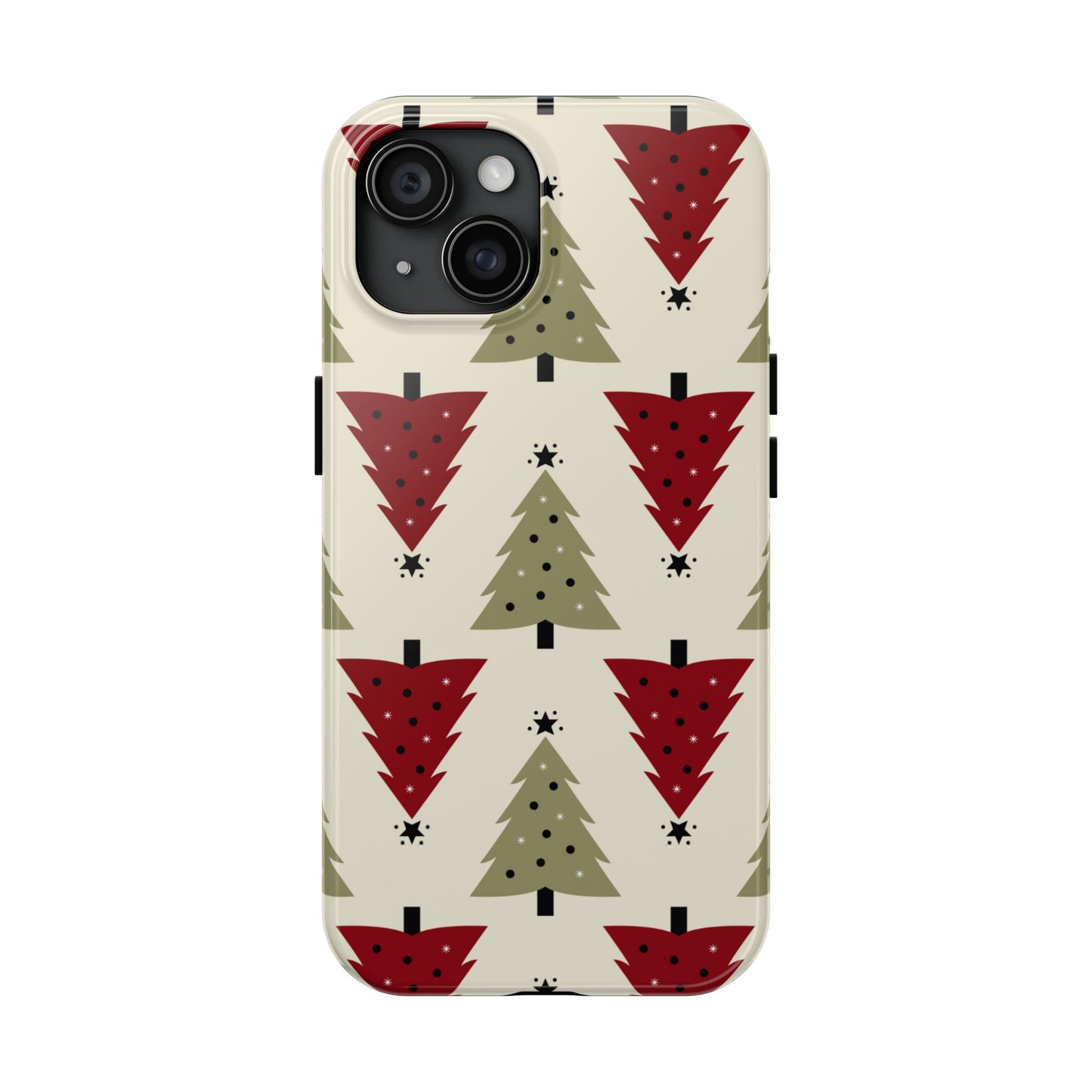 Retro Christmas Trees Pattern - iPhone Series Case