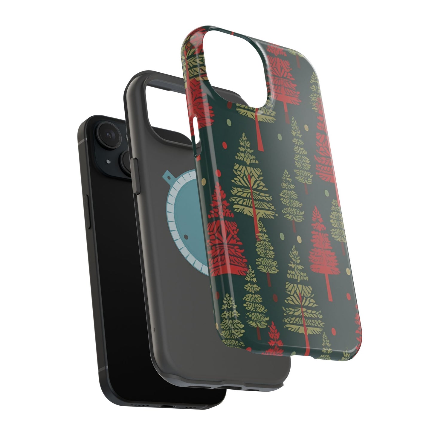 Retro Christmas Trees Pattern -  MagSafe iPhone Series Case