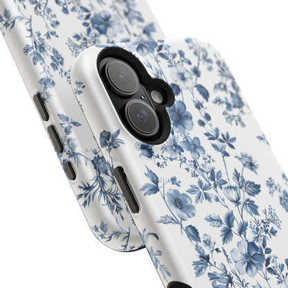 Enchanted Garden Blue Toile iPhone Case