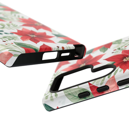 Festive Poinsettia Holiday Pattern – Samsung Galaxy Series Case