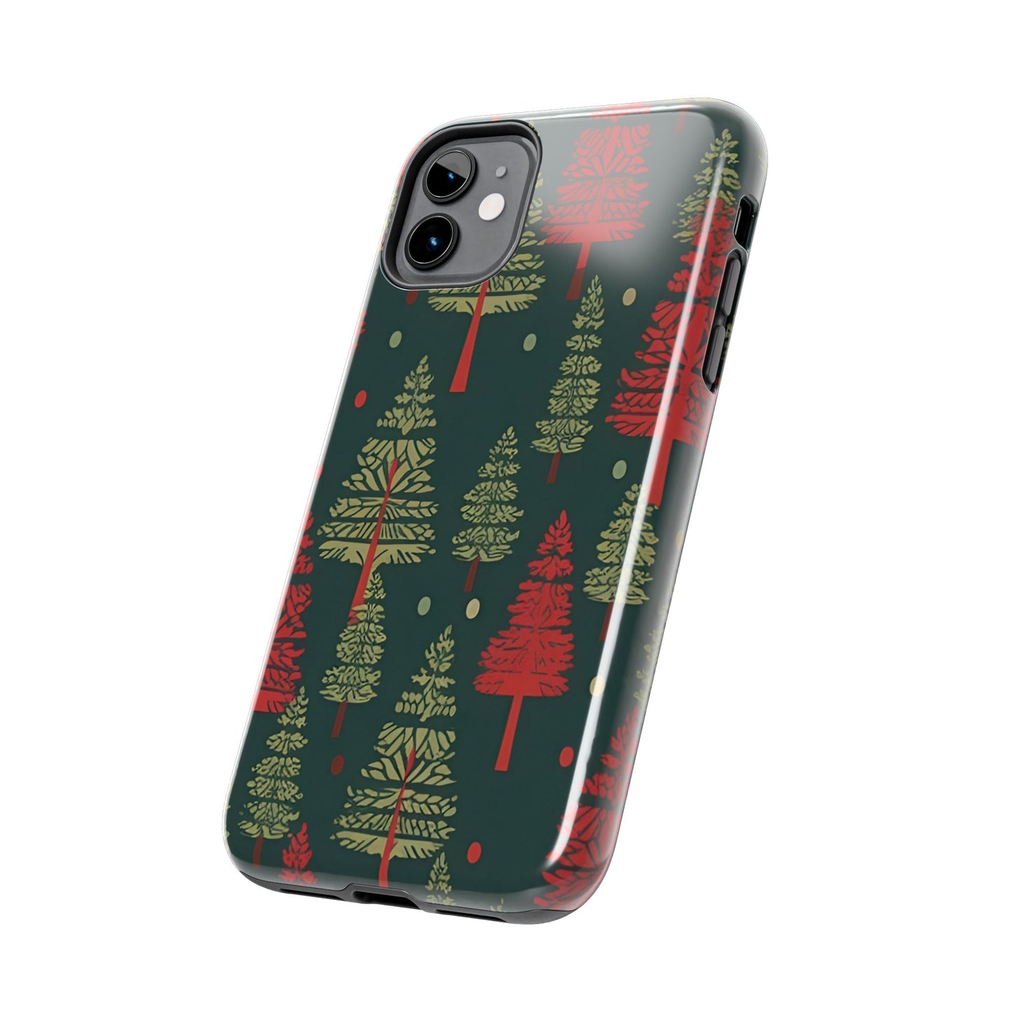 Retro Christmas Trees Pattern - iPhone Series Case