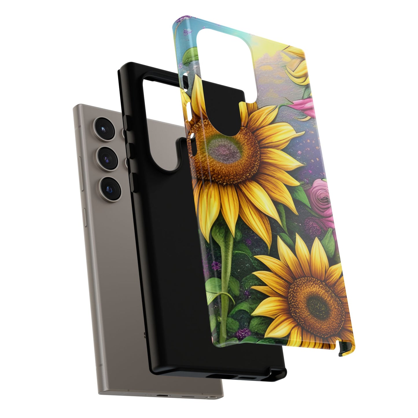 Whimsical Sunflower & Rose Garden - Samsung Galaxy Series Case