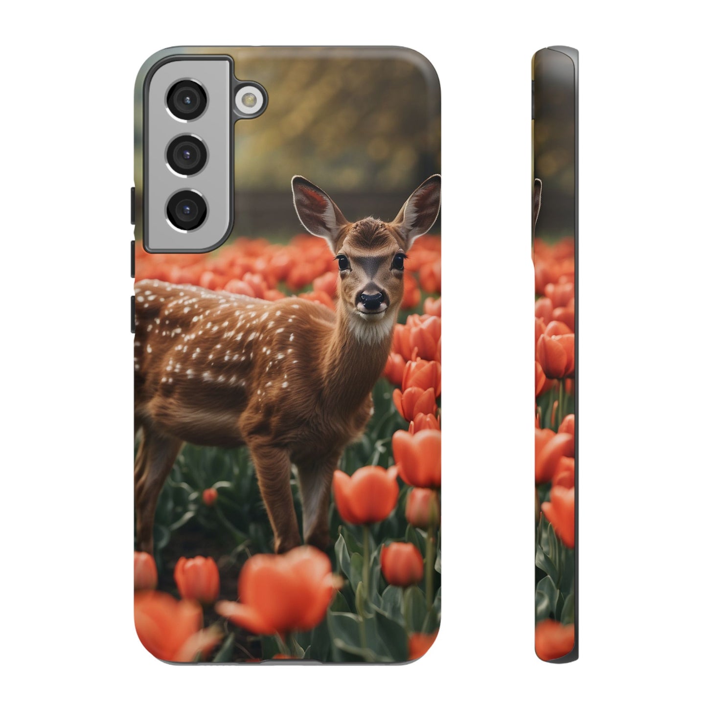 Fawn Among Tulips Samsung Galaxy Case