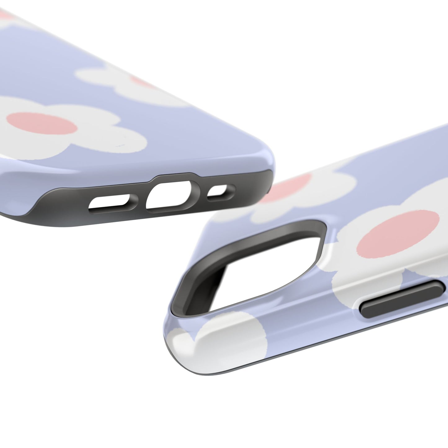 Retro Daisy Pastel Tough MagSafe iPhone Case – Durable Design with Soft Matte Finish