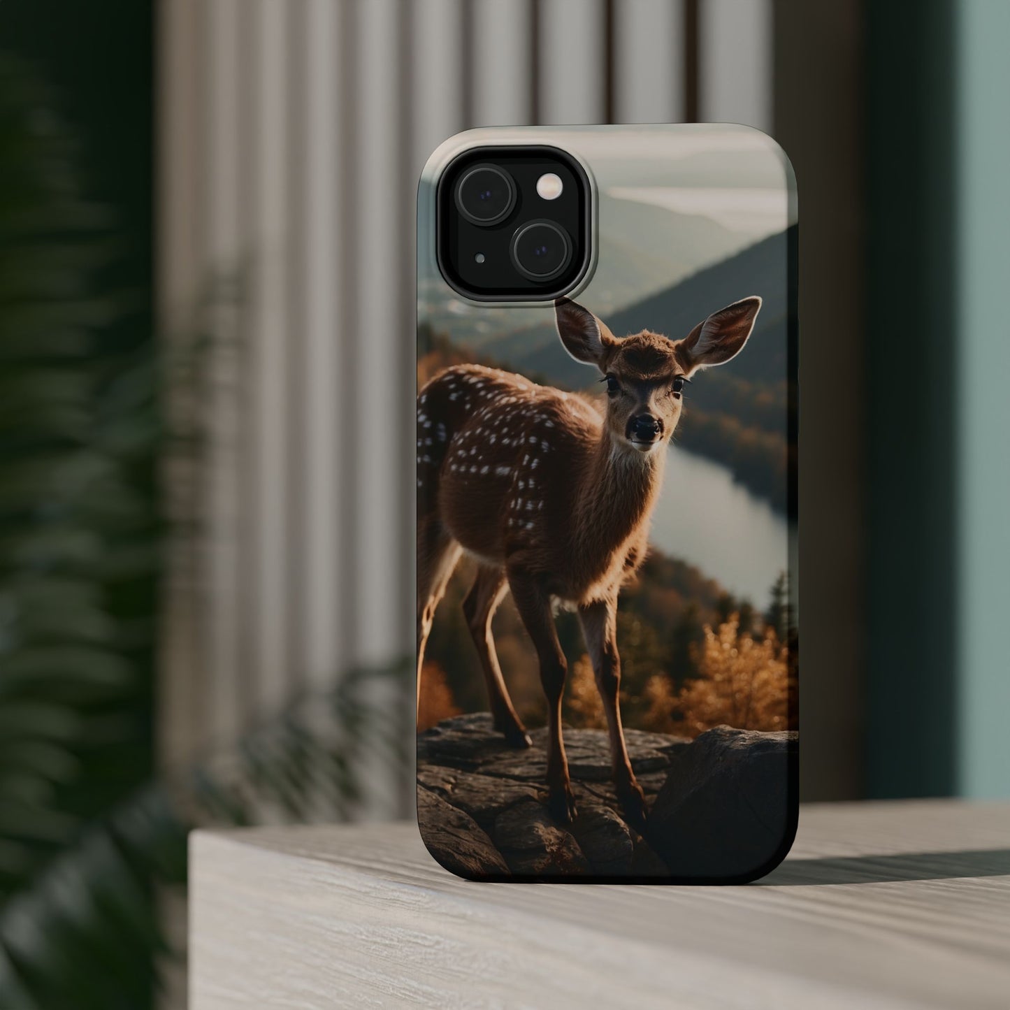 Whimsical Fawn in a Sunlit Forest MagSafe iPhone Case