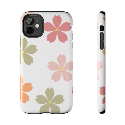 Pastel Sakura Blossom Tough iPhone Case – Durable Design with Soft Matte Finish