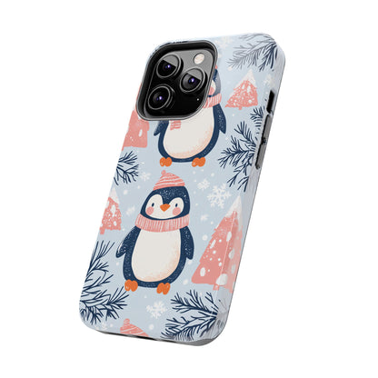 Penguin in Winter Wonderland iPhone Case