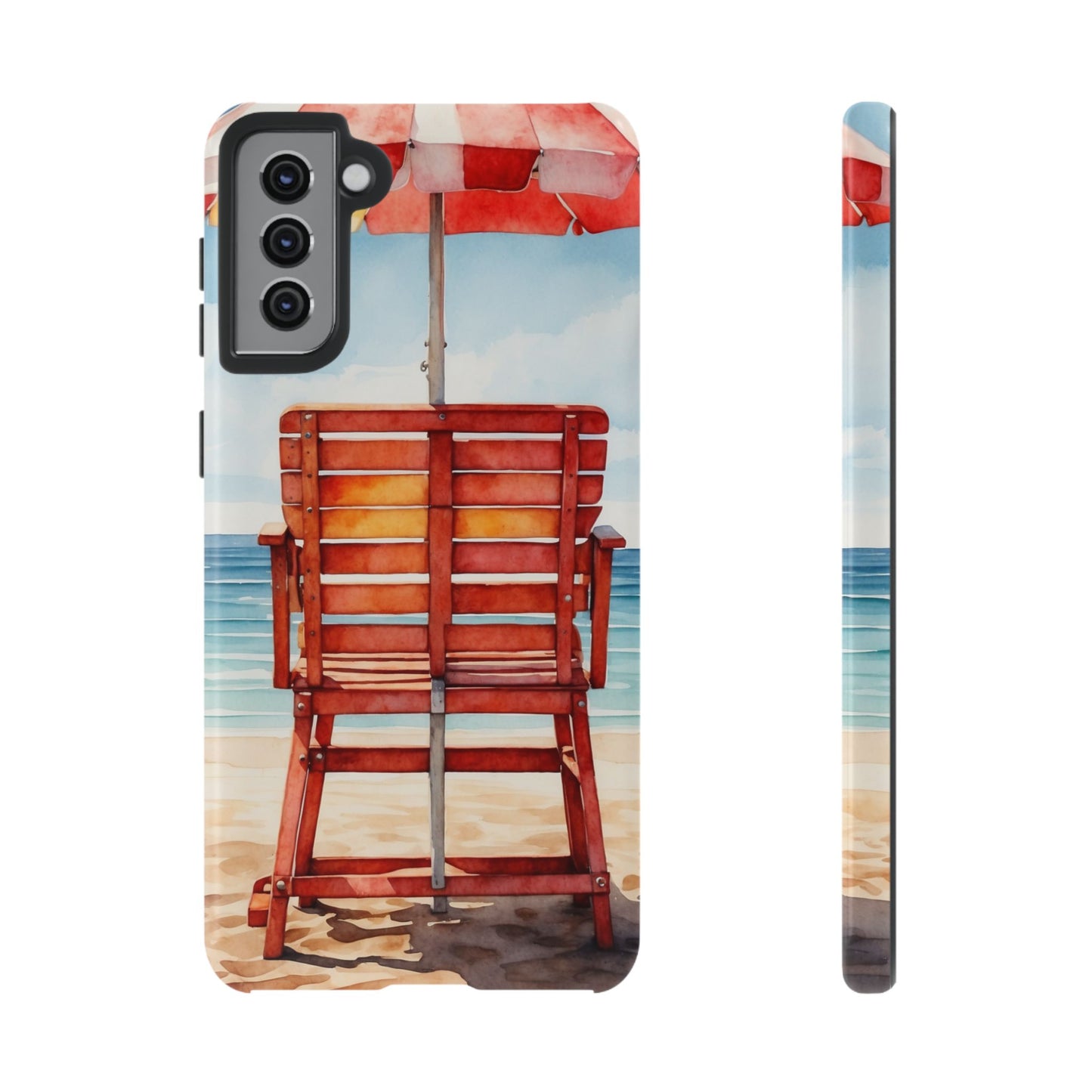 Beachfront Sunset Lounge Samsung Galaxy Case – Rearview Edition