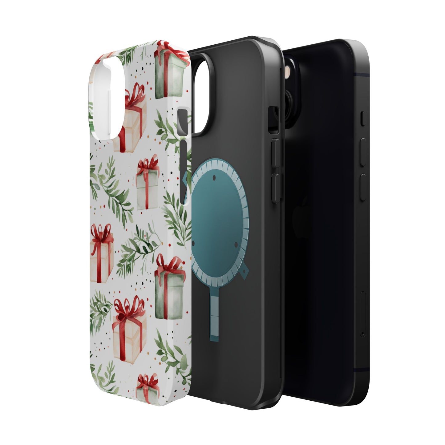 Watercolor Holiday Gifts & Greenery - MagSafe iPhone Series Case