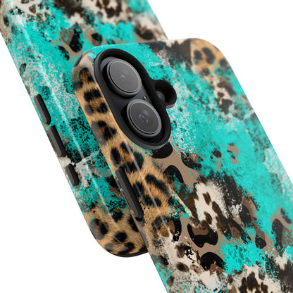 Aqua Splash Leopard - iPhone Series Case