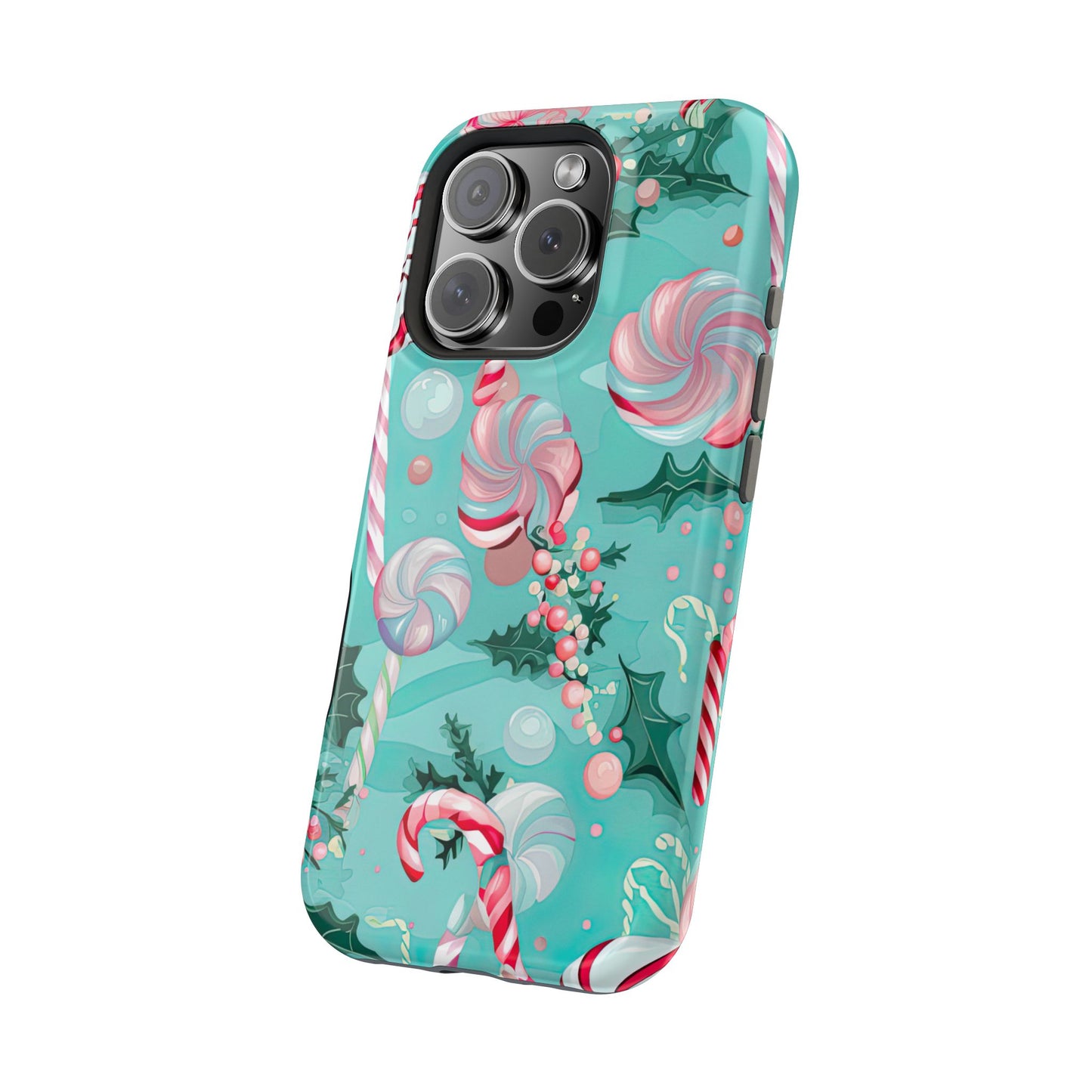 Candy Cane & Peppermint Holiday Delight – MagSafe iPhone Series Case