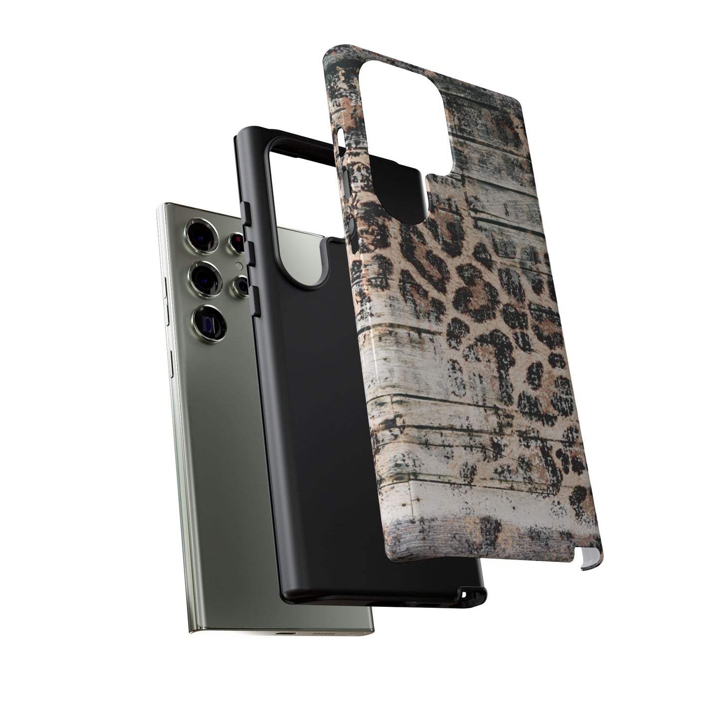 Rustic Leopard Wood Print - iPhone Series Case