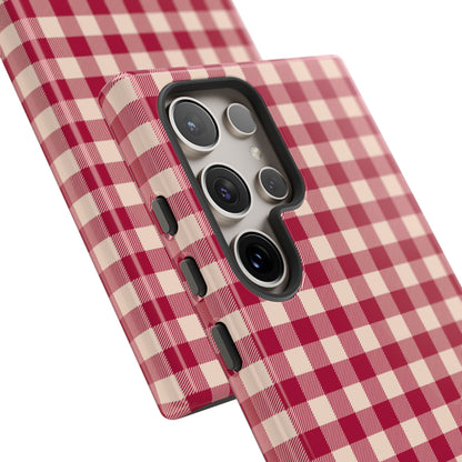 Vintage Red Gingham Check – Samsung Galaxy Case