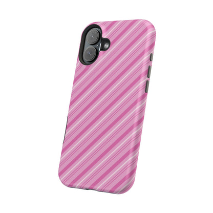 MagSafe Case - Pretty in Pink Stripes Design